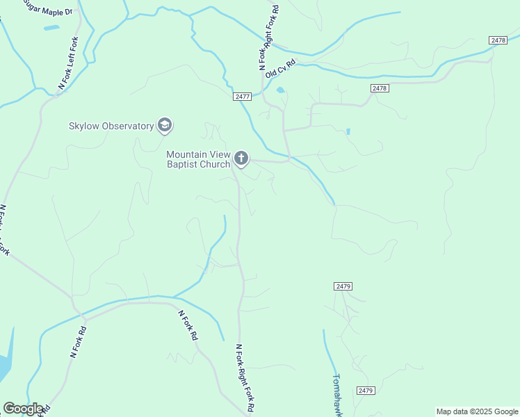 map of restaurants, bars, coffee shops, grocery stores, and more near 2193 North Fork-Right Fork Road in Black Mountain