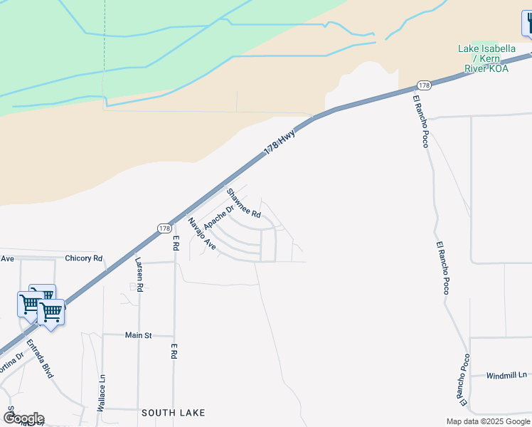 map of restaurants, bars, coffee shops, grocery stores, and more near 5200 Cheyenne Court in Weldon