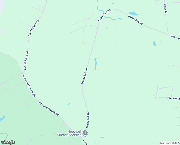 map of restaurants, bars, coffee shops, grocery stores, and more near 2509 Danny Bell Road in Asheboro