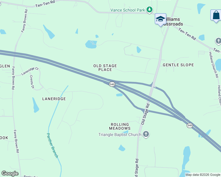 map of restaurants, bars, coffee shops, grocery stores, and more near 4949 Trotter Drive in Raleigh