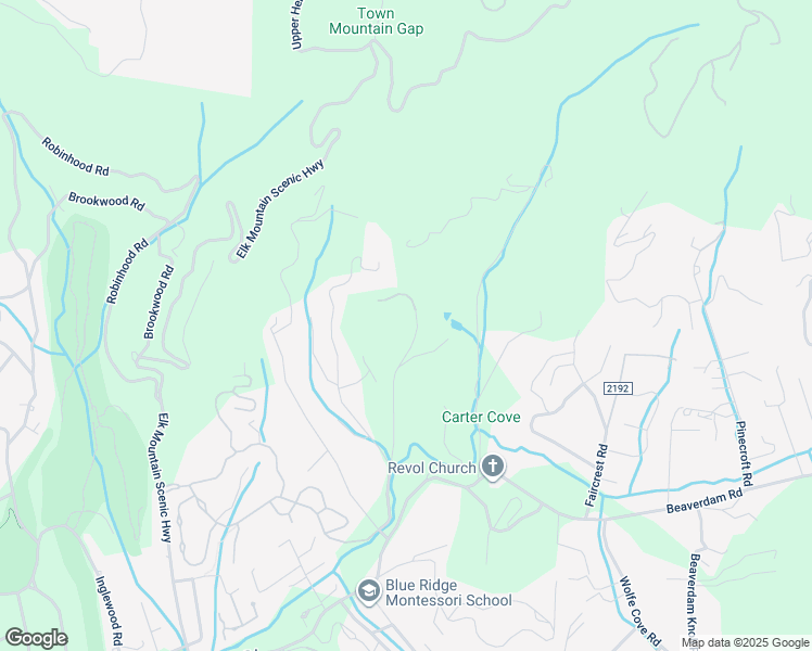 map of restaurants, bars, coffee shops, grocery stores, and more near 88 Gibson Road in Asheville