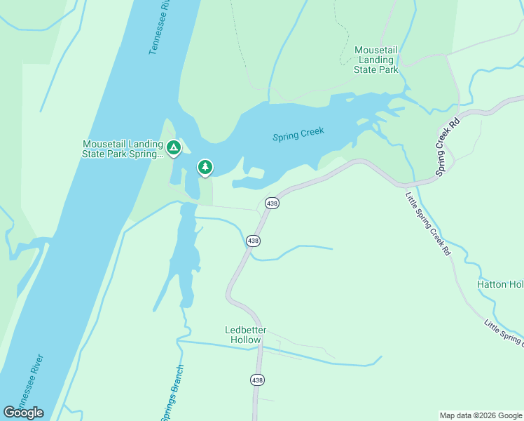 map of restaurants, bars, coffee shops, grocery stores, and more near 18423 Tennessee 438 in Linden
