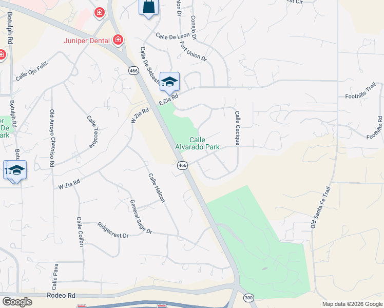 map of restaurants, bars, coffee shops, grocery stores, and more near 2239 Old Pecos Trail in Santa Fe