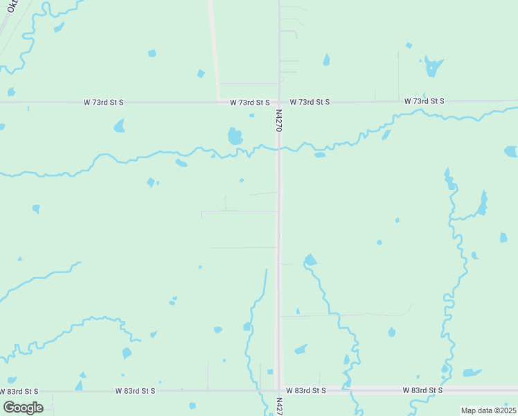 map of restaurants, bars, coffee shops, grocery stores, and more near 4040 West 77th Street South in Muskogee