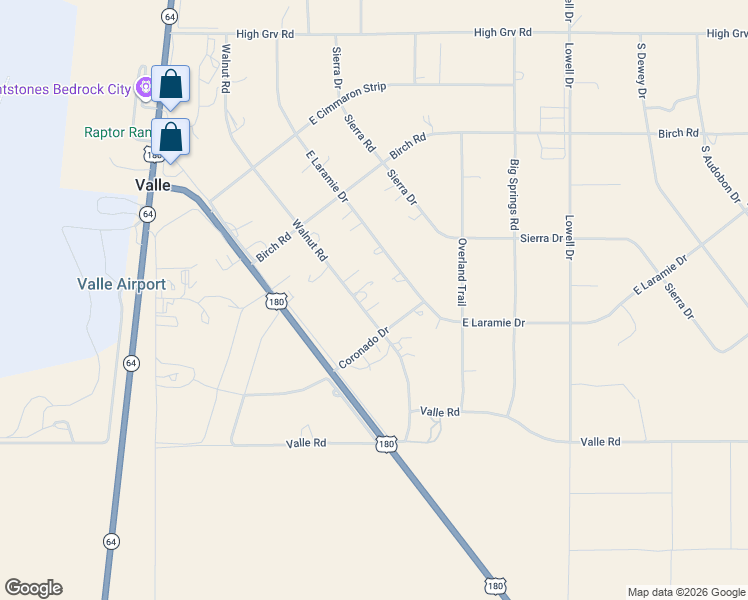 map of restaurants, bars, coffee shops, grocery stores, and more near 713 Walnut Road in Williams