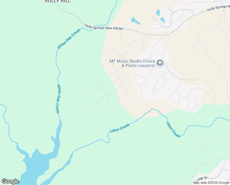 map of restaurants, bars, coffee shops, grocery stores, and more near 251 Scarlet Tanager Circle in Holly Springs