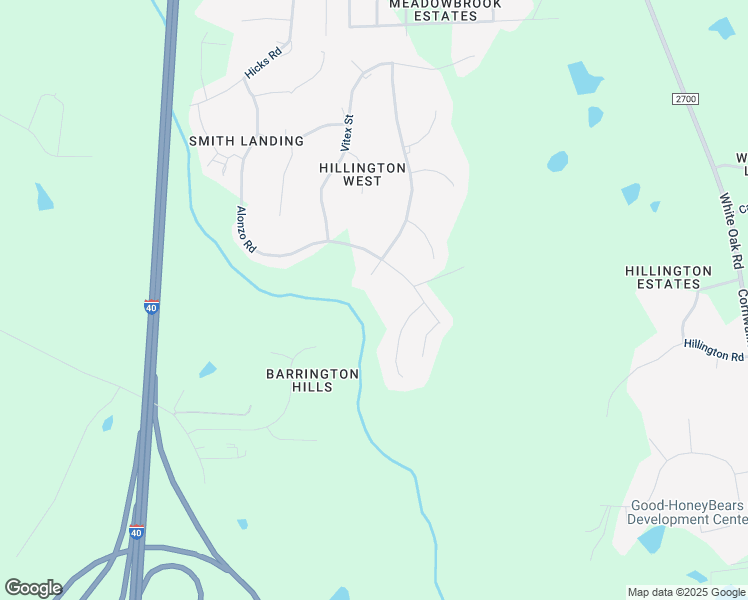 map of restaurants, bars, coffee shops, grocery stores, and more near 4605 Bushy Branch Drive in Garner