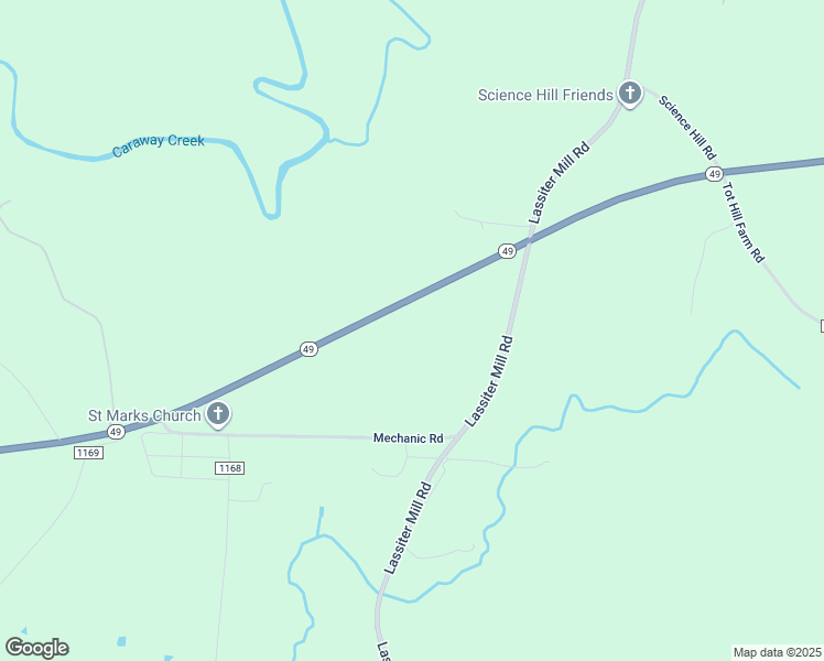 map of restaurants, bars, coffee shops, grocery stores, and more near 3558 Mechanic Road in Asheboro