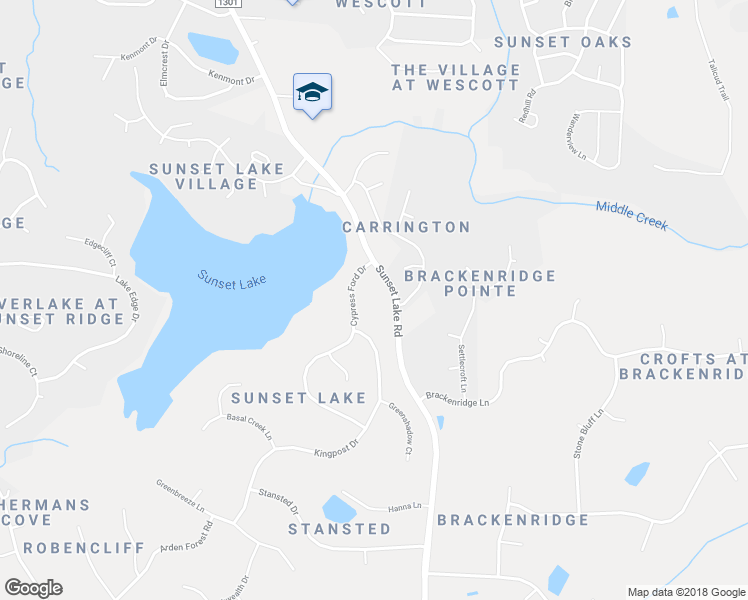 map of restaurants, bars, coffee shops, grocery stores, and more near 4709 Cypress Ford Drive in Fuquay Varina