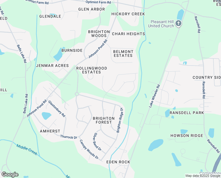 map of restaurants, bars, coffee shops, grocery stores, and more near 3033 Brighton Bluff Drive in Apex
