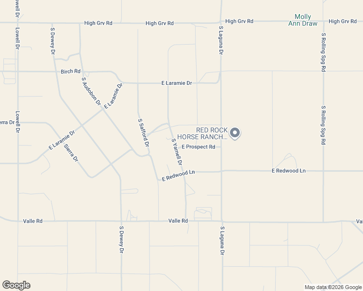 map of restaurants, bars, coffee shops, grocery stores, and more near 1805 East Prospect Road in Williams
