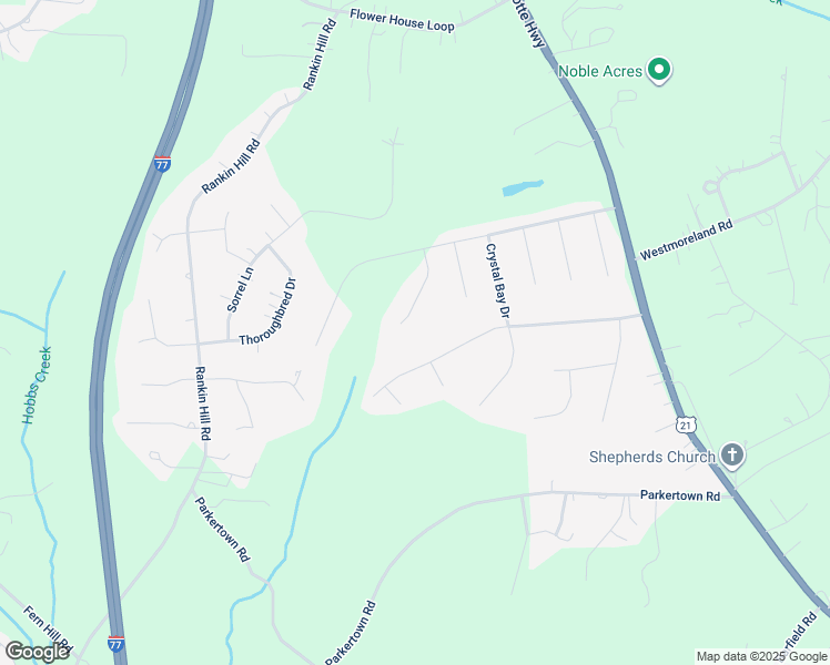 map of restaurants, bars, coffee shops, grocery stores, and more near 145 Tradewinds Court in Mooresville