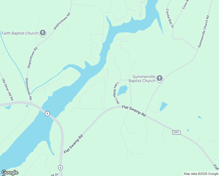 map of restaurants, bars, coffee shops, grocery stores, and more near 3776 Flat Swamp Road in Denton