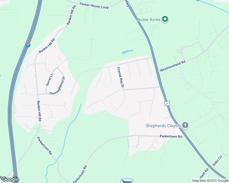 map of restaurants, bars, coffee shops, grocery stores, and more near 188 Clear Springs Road in Mooresville