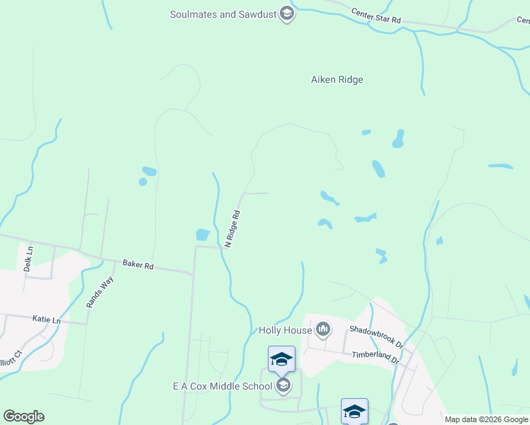 map of restaurants, bars, coffee shops, grocery stores, and more near 680 North Ridge Road in Columbia
