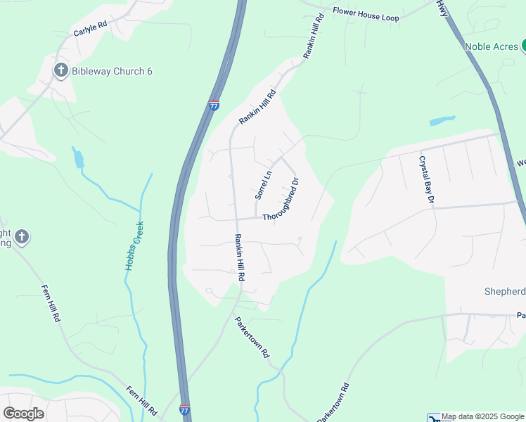 map of restaurants, bars, coffee shops, grocery stores, and more near 108 Sorrel Lane in Troutman