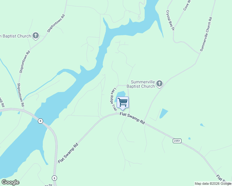 map of restaurants, bars, coffee shops, grocery stores, and more near 3776 Flat Swamp Road in Denton