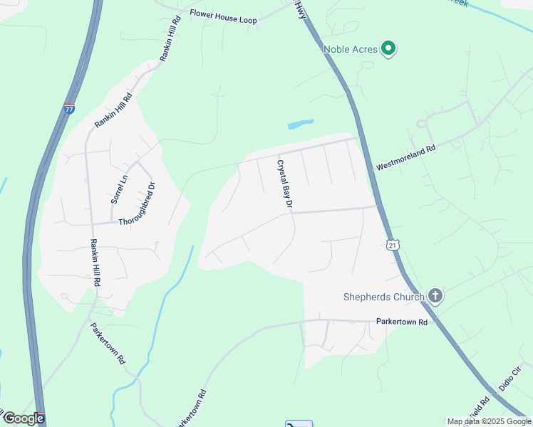 map of restaurants, bars, coffee shops, grocery stores, and more near 188 Clear Springs Road in Mooresville