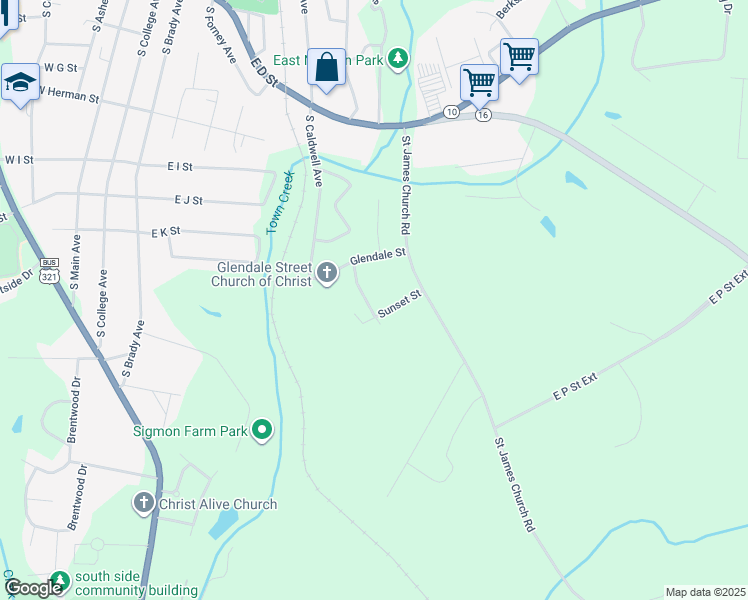 map of restaurants, bars, coffee shops, grocery stores, and more near 741 Mylinda Dr in Newton