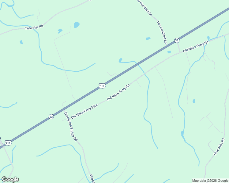 map of restaurants, bars, coffee shops, grocery stores, and more near 6115 Old Niles Ferry Pike in Greenback