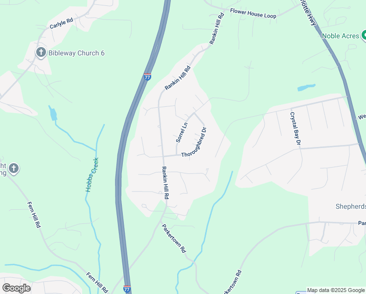 map of restaurants, bars, coffee shops, grocery stores, and more near 108 Sorrel Lane in Troutman