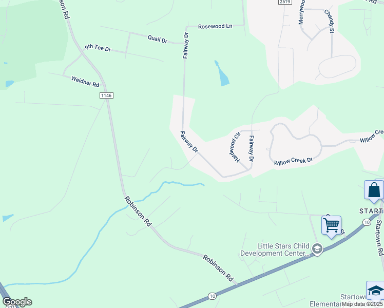 map of restaurants, bars, coffee shops, grocery stores, and more near 1638 Fairway Drive in Newton