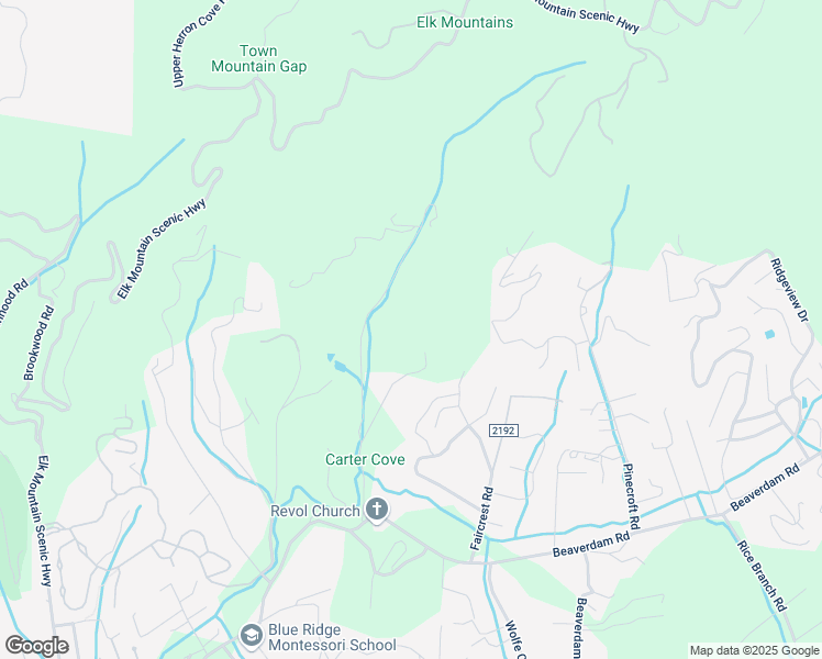 map of restaurants, bars, coffee shops, grocery stores, and more near 12 Blackberry Lane in Asheville