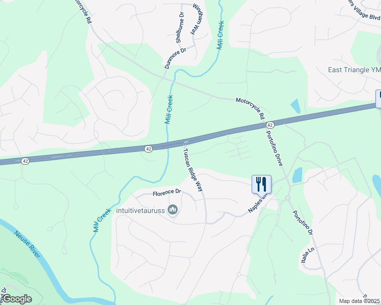 map of restaurants, bars, coffee shops, grocery stores, and more near 11 Verona Drive in Clayton