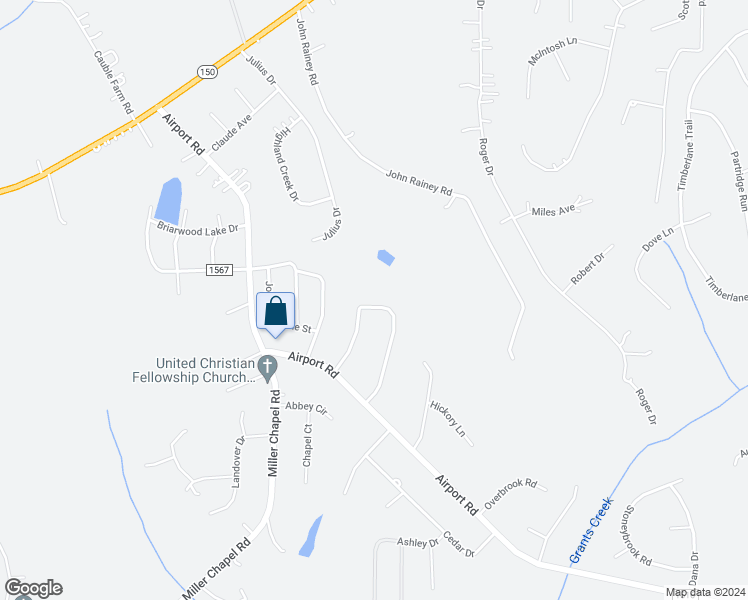 map of restaurants, bars, coffee shops, grocery stores, and more near 261 West Chamblee Drive in Salisbury