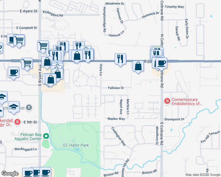map of restaurants, bars, coffee shops, grocery stores, and more near 2301 San Marco Lane in Edmond