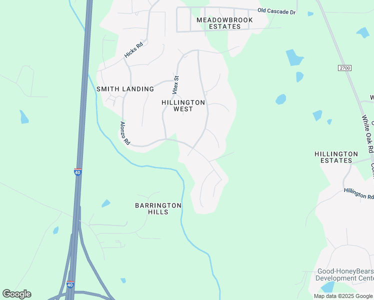 map of restaurants, bars, coffee shops, grocery stores, and more near 4600 Bushy Branch Drive in Garner