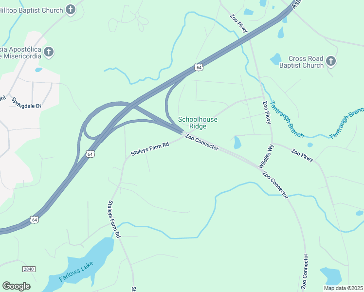 map of restaurants, bars, coffee shops, grocery stores, and more near 1687 Staleys Farm Road in Asheboro