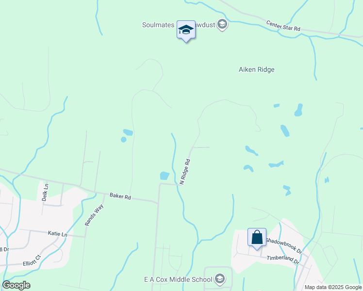 map of restaurants, bars, coffee shops, grocery stores, and more near 687 North Ridge Road in Columbia