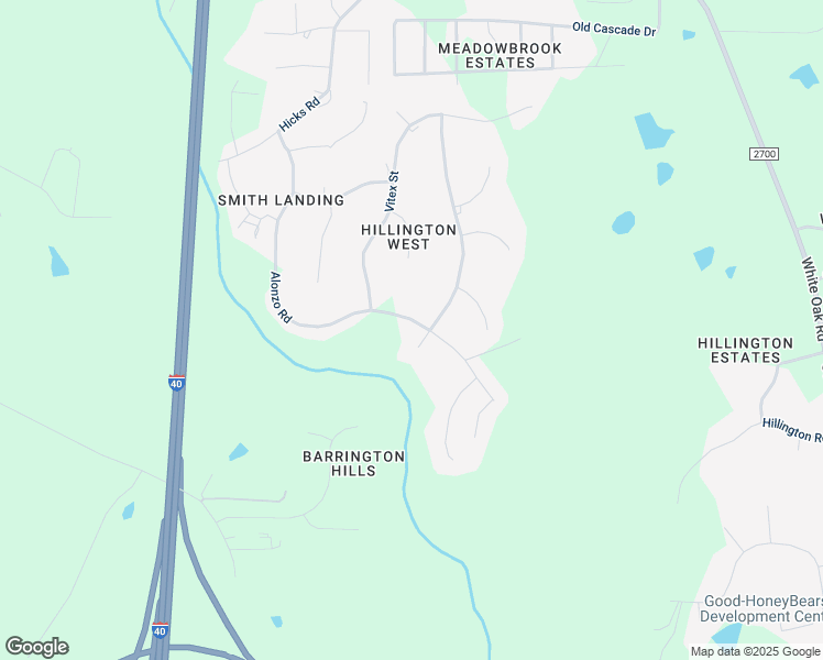 map of restaurants, bars, coffee shops, grocery stores, and more near 4600 Bushy Branch Drive in Garner
