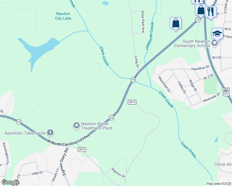 map of restaurants, bars, coffee shops, grocery stores, and more near in Newton