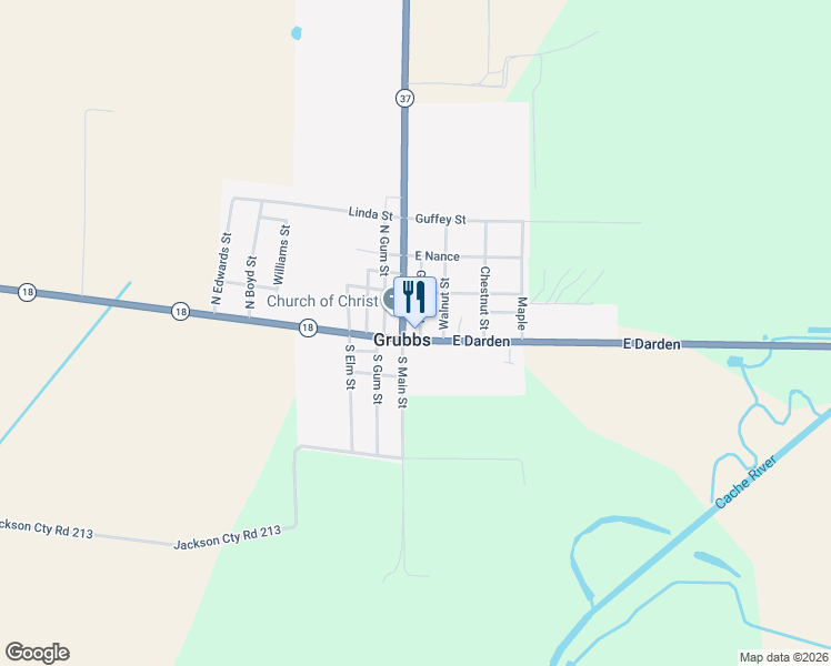 map of restaurants, bars, coffee shops, grocery stores, and more near in Grubbs