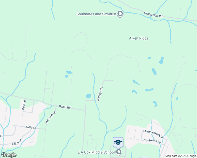 map of restaurants, bars, coffee shops, grocery stores, and more near 687 North Ridge Road in Columbia