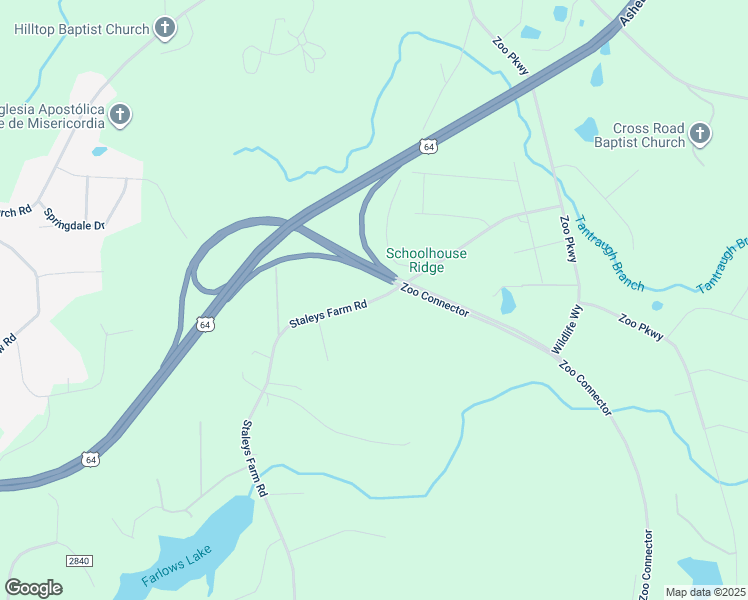 map of restaurants, bars, coffee shops, grocery stores, and more near 1687 Staleys Farm Road in Asheboro