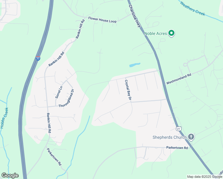 map of restaurants, bars, coffee shops, grocery stores, and more near 115 Tradewinds Court in Mooresville