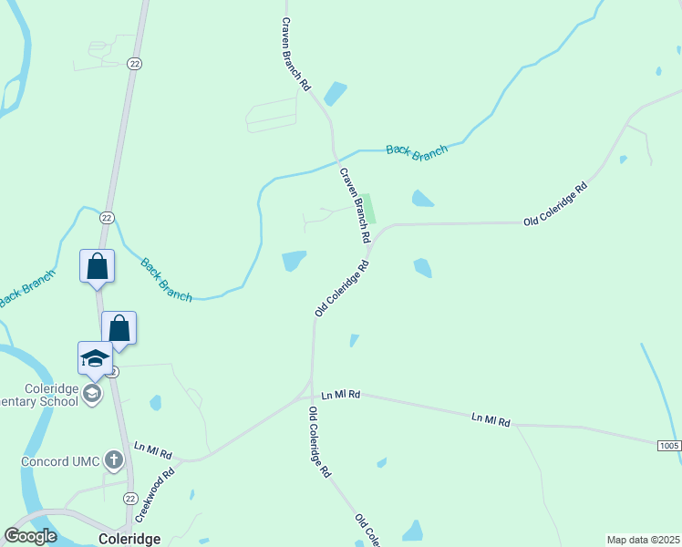 map of restaurants, bars, coffee shops, grocery stores, and more near 4658 Old Coleridge Road in Siler City