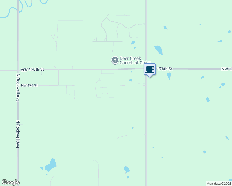 map of restaurants, bars, coffee shops, grocery stores, and more near 17638 MacArthur Park Road in Edmond
