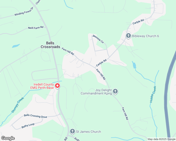 map of restaurants, bars, coffee shops, grocery stores, and more near 395 Fern Hill Road in Troutman