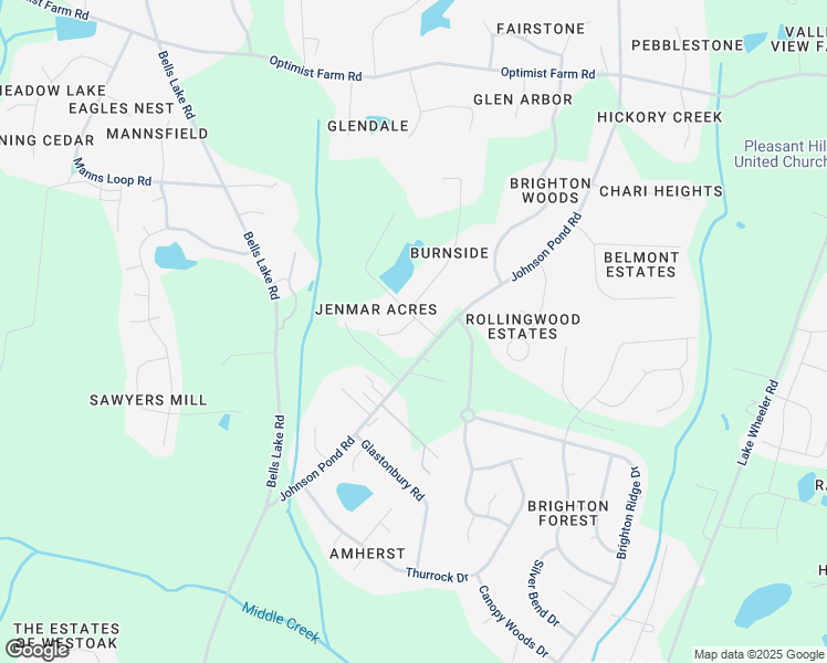 map of restaurants, bars, coffee shops, grocery stores, and more near 8640 Burnside Drive in Apex