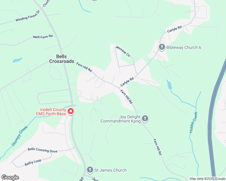 map of restaurants, bars, coffee shops, grocery stores, and more near 395 Fern Hill Road in Troutman