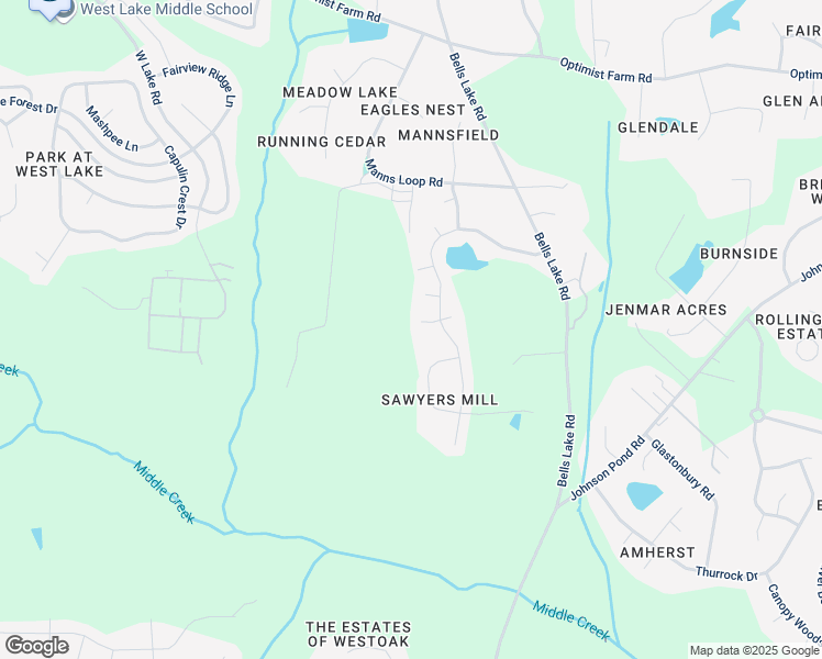 map of restaurants, bars, coffee shops, grocery stores, and more near 3117 Locust Grove Drive in Apex