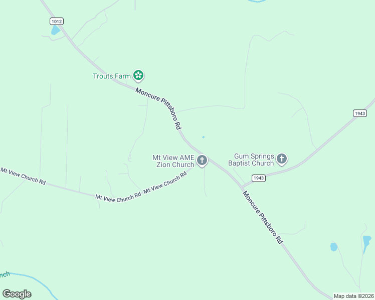 map of restaurants, bars, coffee shops, grocery stores, and more near 5210 Moncure Pittsboro Road in Moncure