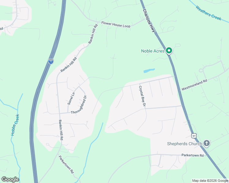 map of restaurants, bars, coffee shops, grocery stores, and more near 229 Sailwinds Road in Mooresville