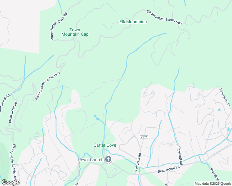 map of restaurants, bars, coffee shops, grocery stores, and more near 111 Carter Cove Road in Asheville