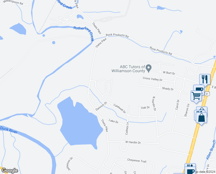 map of restaurants, bars, coffee shops, grocery stores, and more near 200 McMeen Circle in Columbia