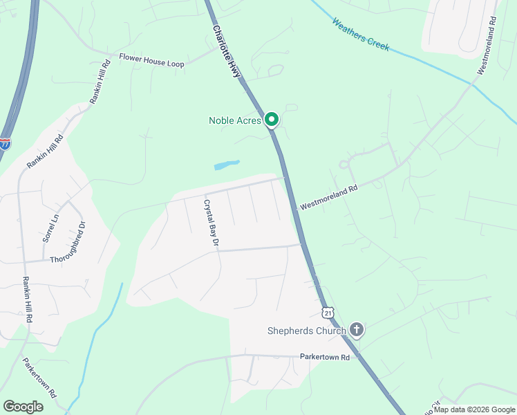 map of restaurants, bars, coffee shops, grocery stores, and more near 128 Regatta Lane in Mooresville